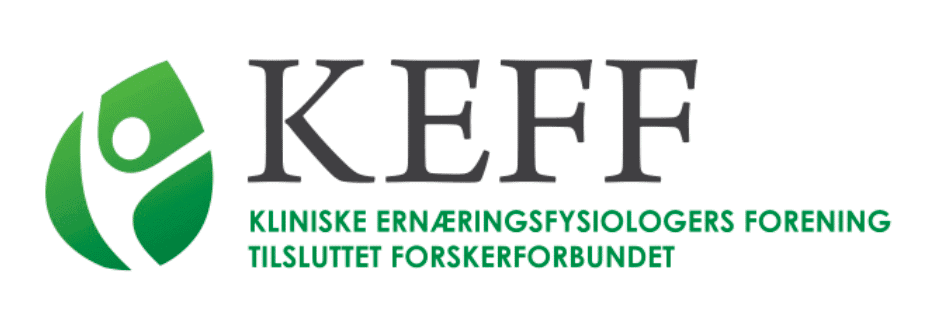 Logo Kliniske Ernæringsfysiologers Forening vist i forbindelse med vår klinisk ernæringsfysiolog sitt engasjement i virksomheten.