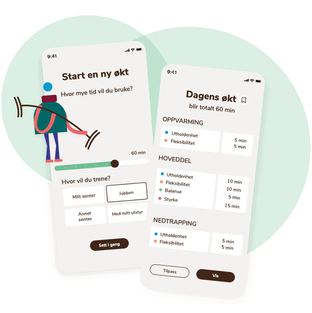 Treningsapp og kostholdsveiledning på nett